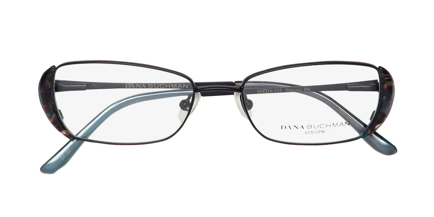 Dana Buchman Simona bk Eyeglasses Black 50mm 2