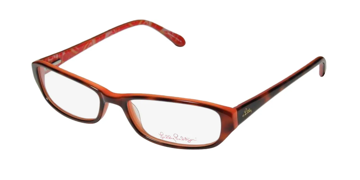 Lilly Pulitzer Ricci hv Eyeglasses Havana 50mm