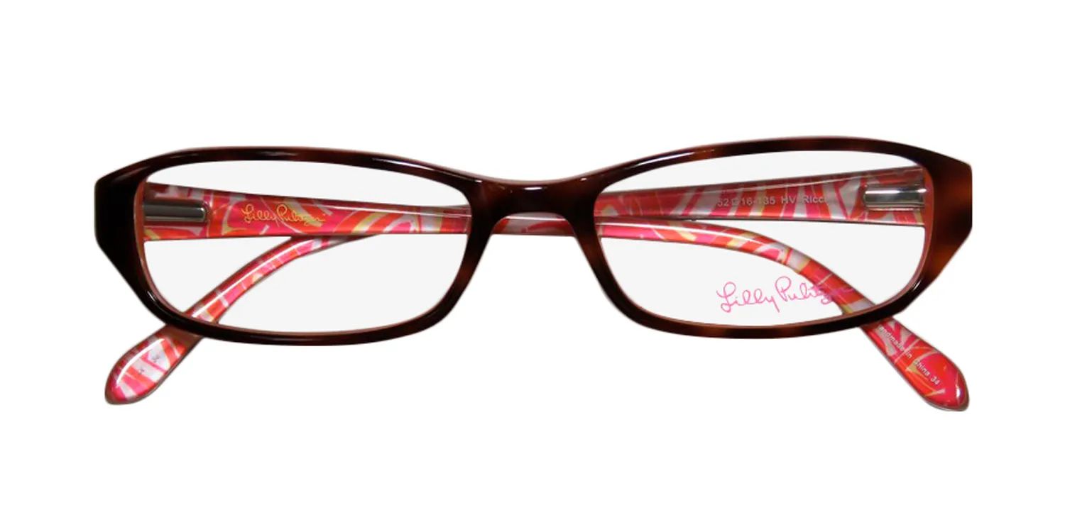 Lilly Pulitzer Ricci hv Eyeglasses Havana 50mm 2