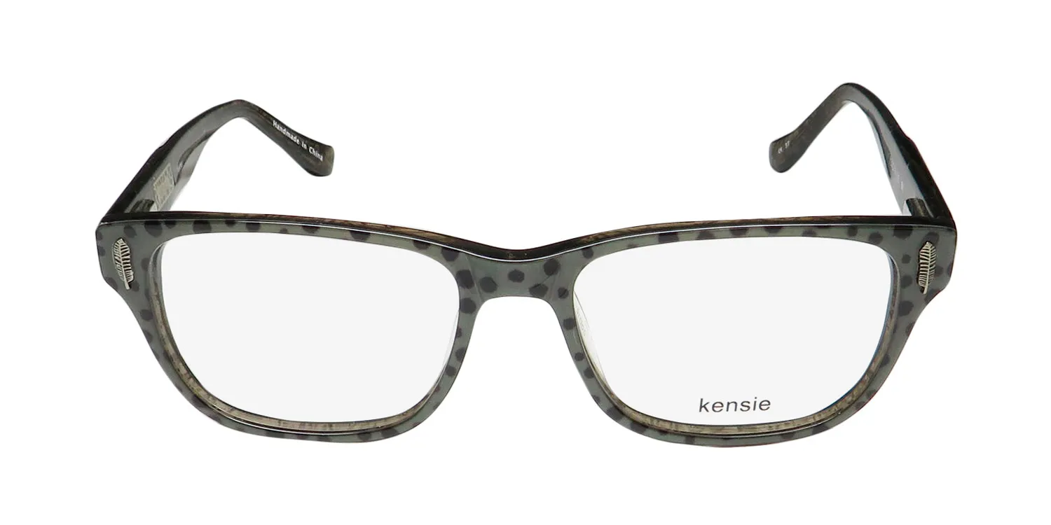 Kensie Feather bk Eyeglasses Black 50mm 3