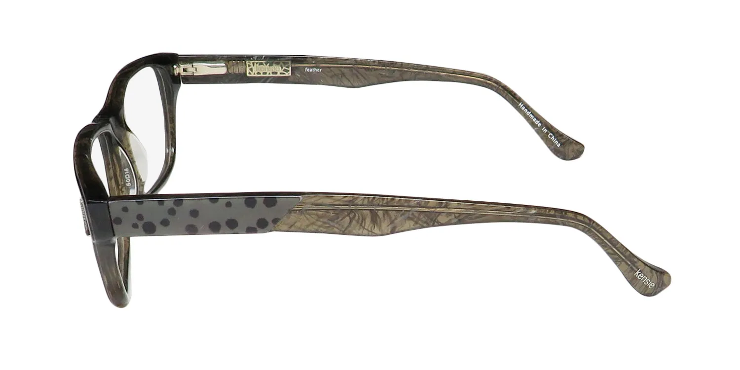 Kensie Feather bk Eyeglasses Black 50mm 4