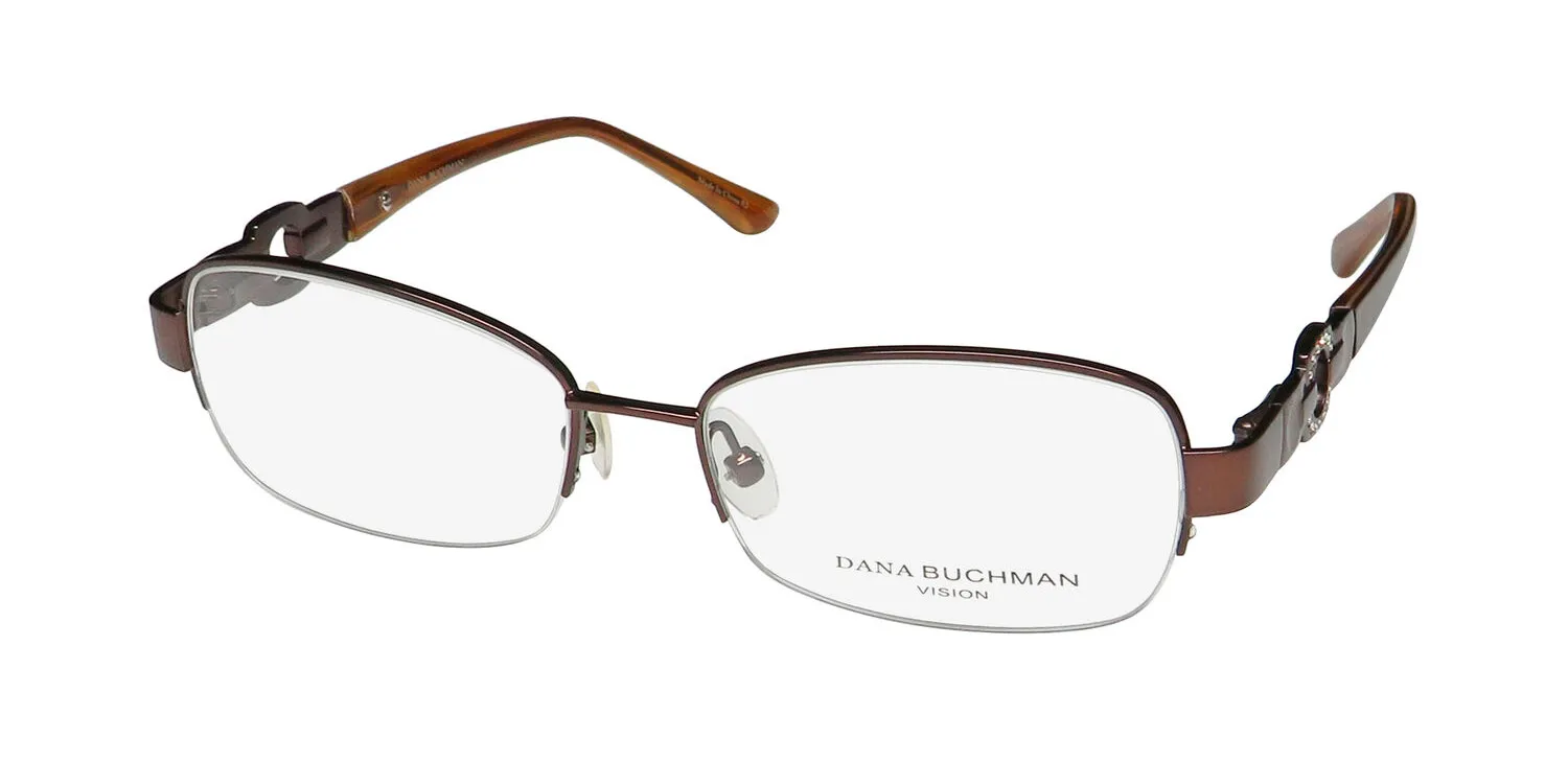 Dana Buchman Reva br Eyeglasses Brown 49mm