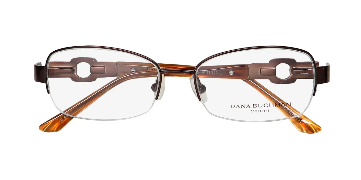 Dana Buchman Reva br Eyeglasses Brown 49mm 2