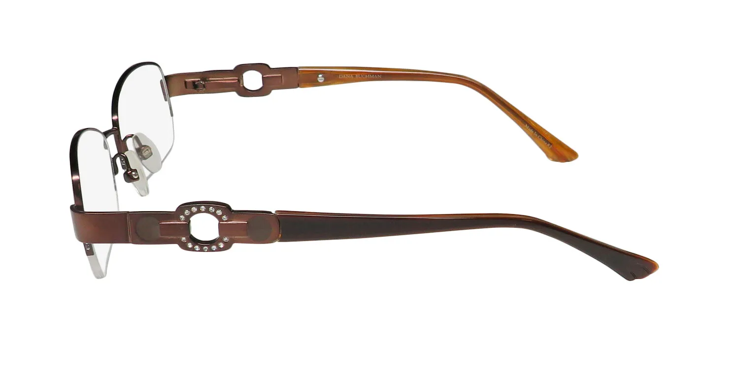 Dana Buchman Reva br Eyeglasses Brown 49mm 4