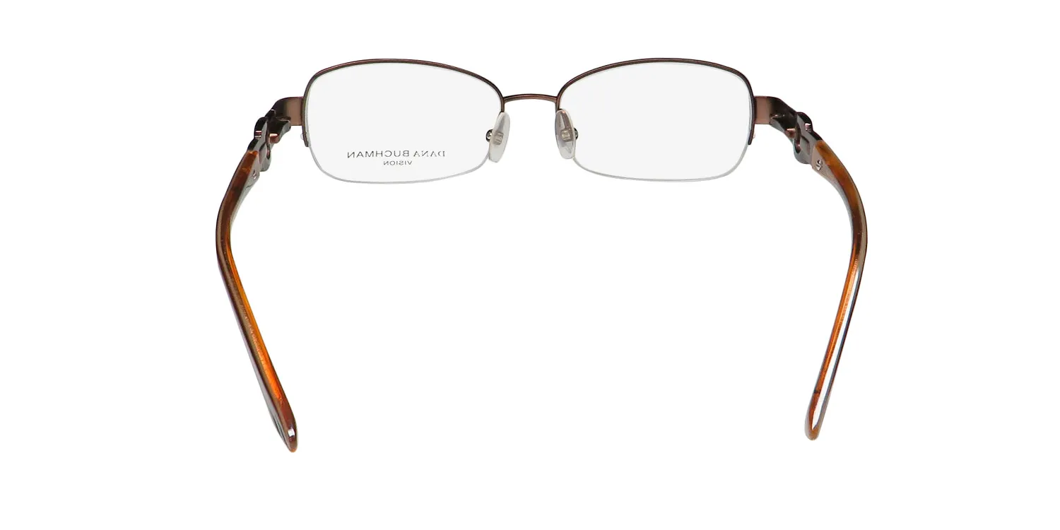 Dana Buchman Reva br Eyeglasses Brown 49mm 5