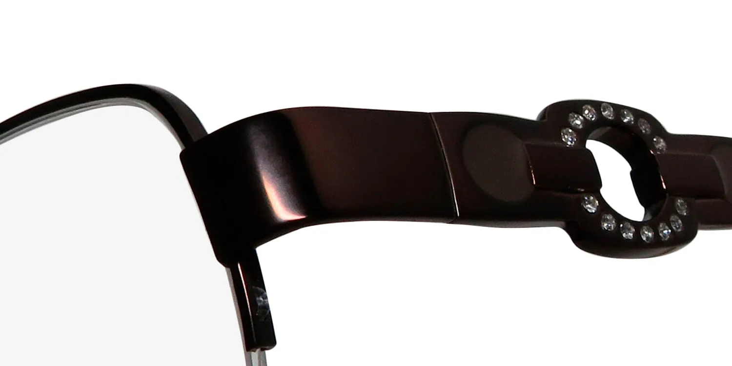 Dana Buchman Reva br Eyeglasses Brown 49mm 6