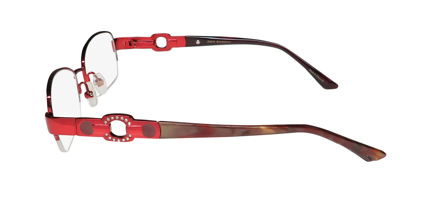 Dana Buchman Reva cs Eyeglasses Crimson 49mm 4