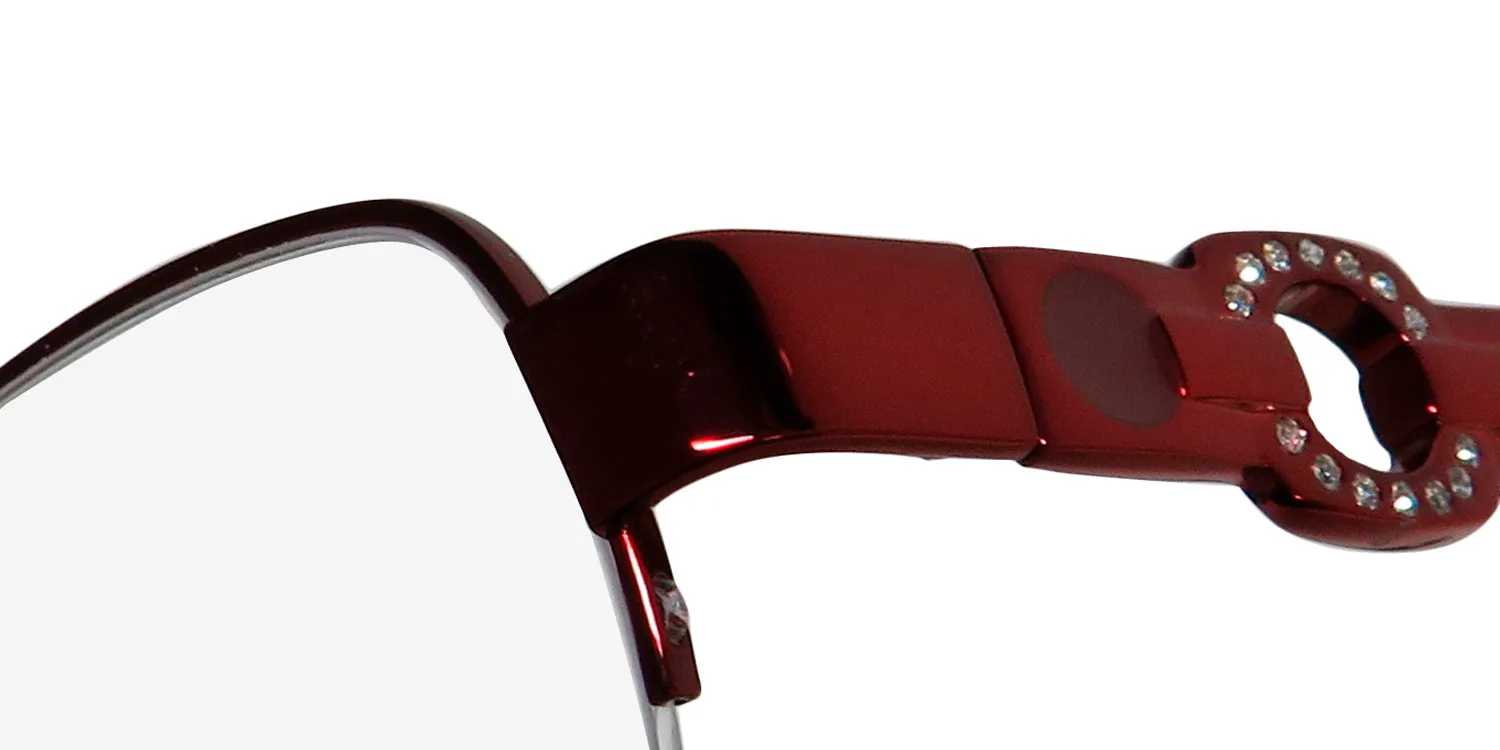 Dana Buchman Reva cs Eyeglasses Crimson 49mm 6