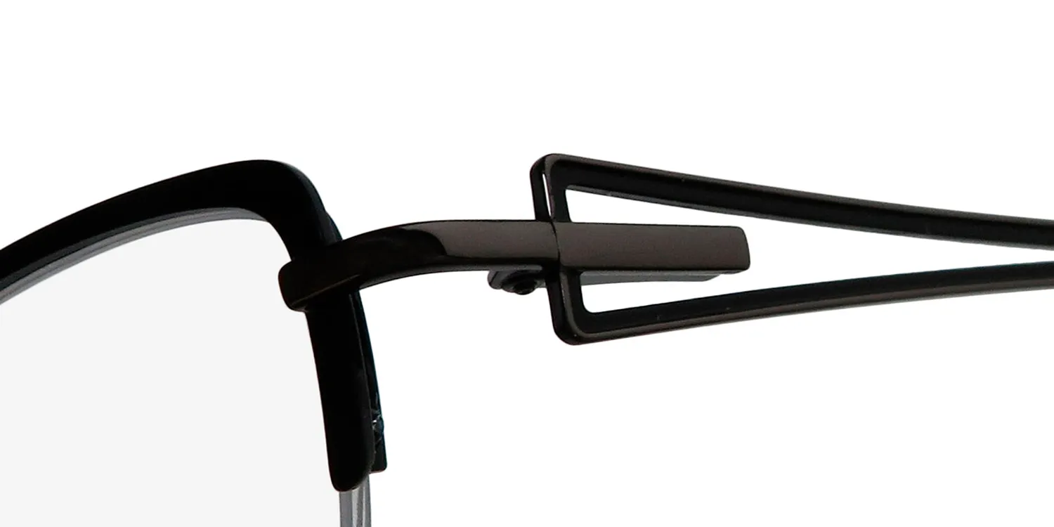 Dana Buchman Kellen bk Eyeglasses Black 49mm 6