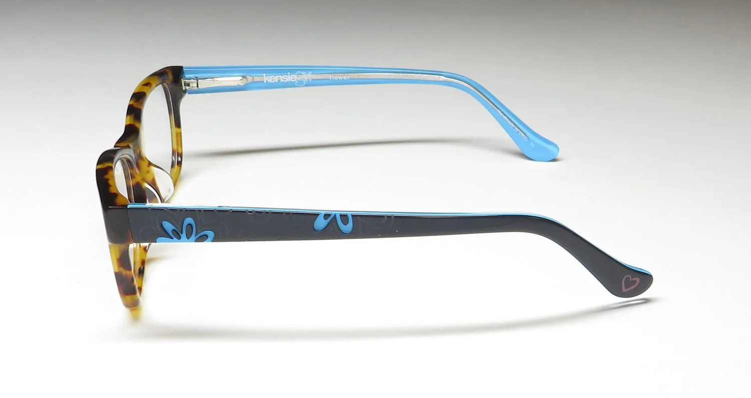 Kensie Flower to Eyeglasses Tortoise 47mm 4