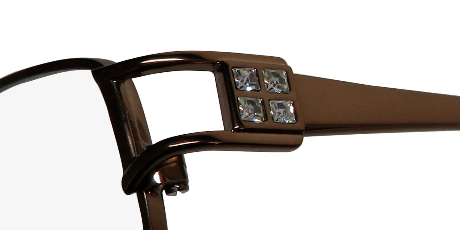 Dana Buchman Estelle br Eyeglasses Brown 50mm 6