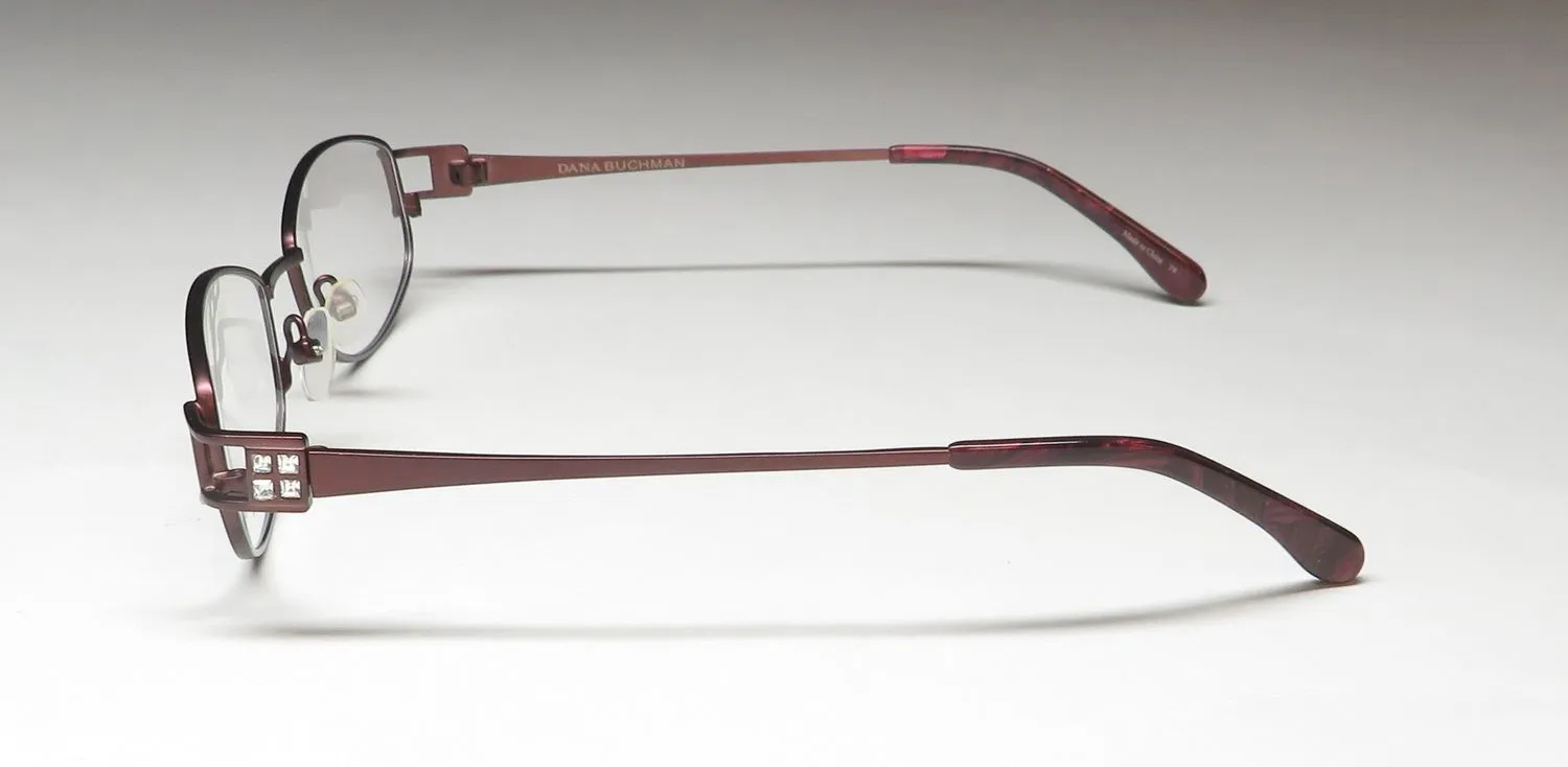 Dana Buchman Estelle bu Eyeglasses Burgundy 50mm 4