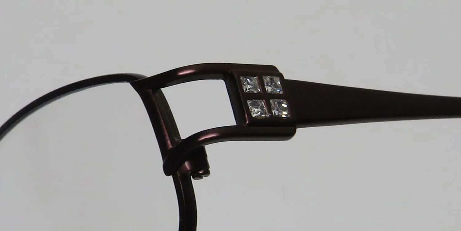 Dana Buchman Estelle bu Eyeglasses Burgundy 50mm 6