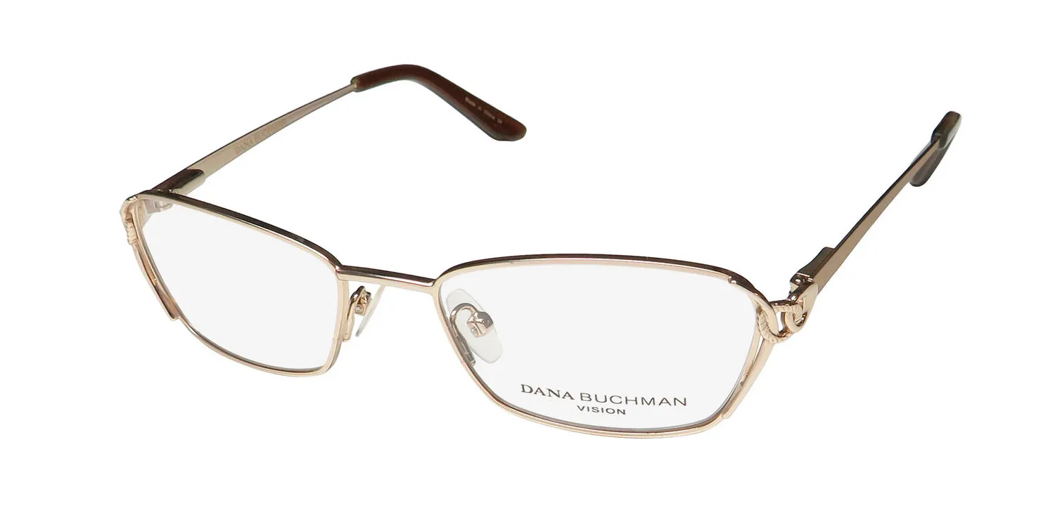 Dana Buchman Isha yg Eyeglasses Gold 48mm
