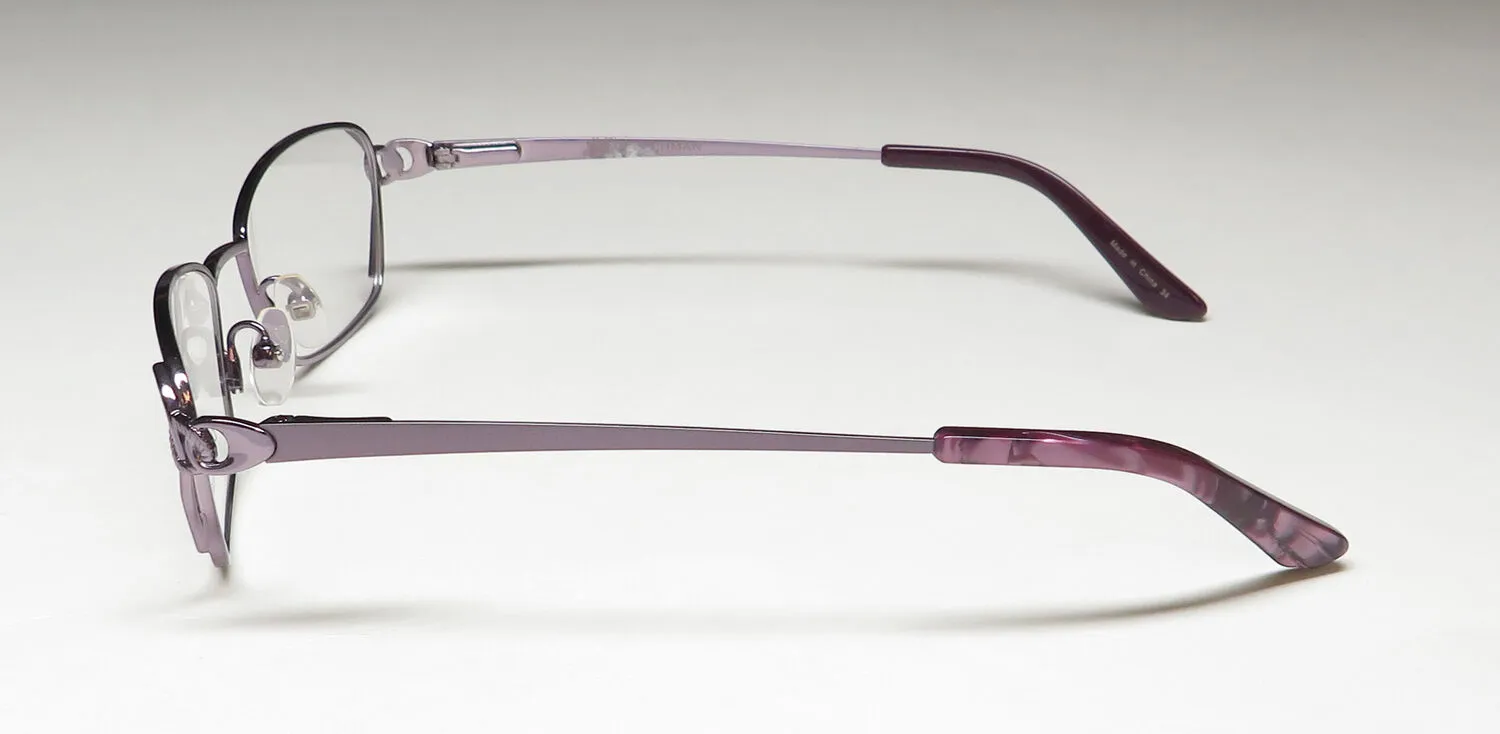Dana Buchman Isha li Eyeglasses Lilac 48mm 4