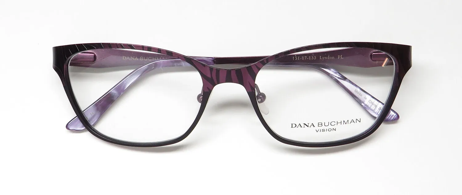 Dana Buchman Lyndon pl Eyeglasses Plum 51mm 2