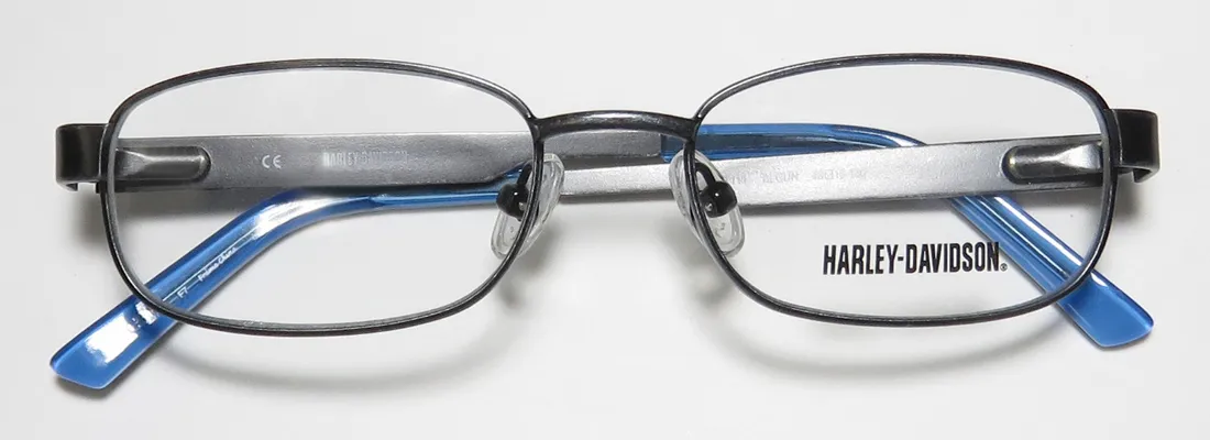 Harley-Davidson Hdt 111 blgun Eyeglasses Dark Gray 48mm Unisex 2