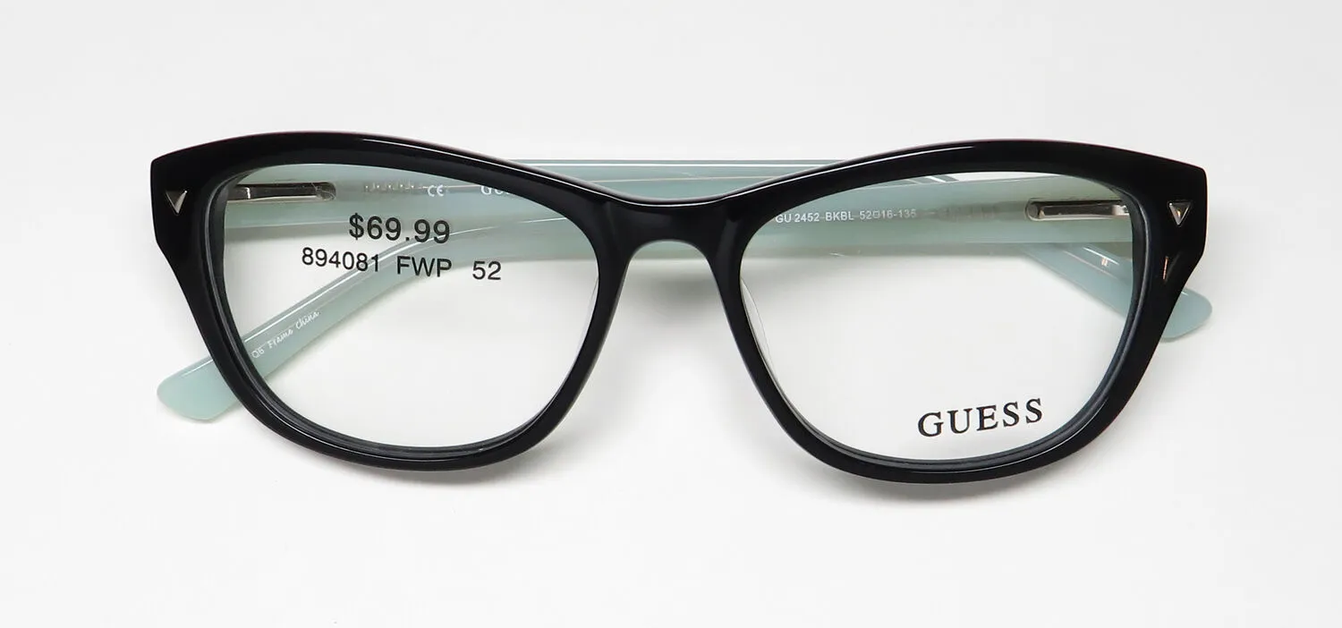 Guess 2452 bkbl Eyeglasses Black Blue 52mm 2
