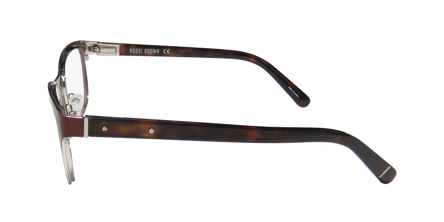 Bobbi Brown The Kylie qvh Eyeglasses Matte Red Havana 51mm 4