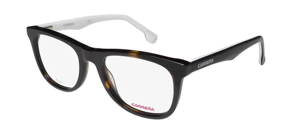 Carrera Carrerino 63 tcb Eyeglasses White Black Spotted Tortoise 47mm