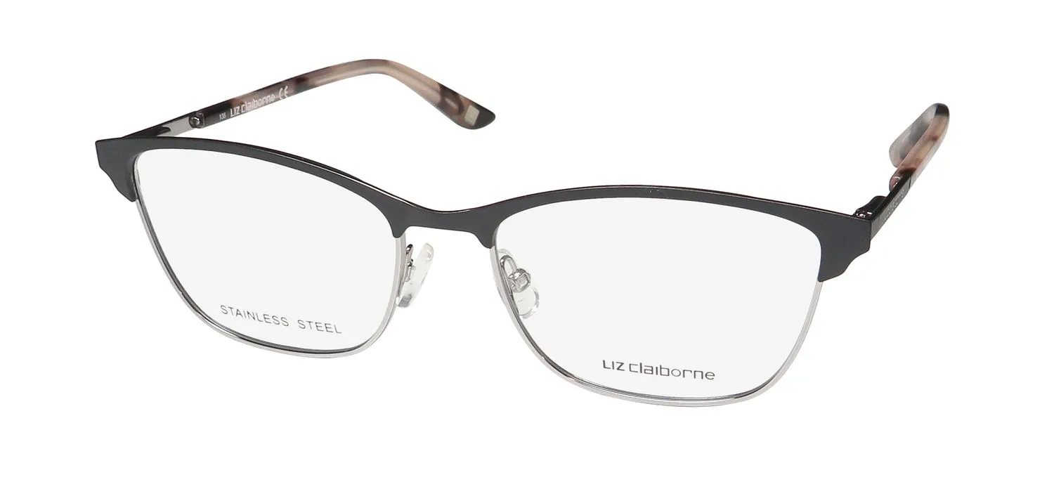 Liz Claiborne L 649 0284 Eyeglasses Black Ruth 54mm