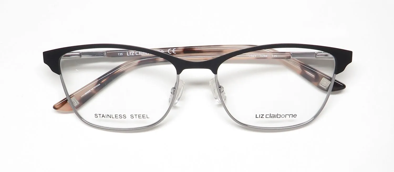 Liz Claiborne L 649 0284 Eyeglasses Black Ruth 54mm 2