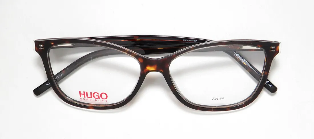 HUGO BOSS Hg 1053 aio Eyeglasses Matte Crystal 55mm Unisex 2