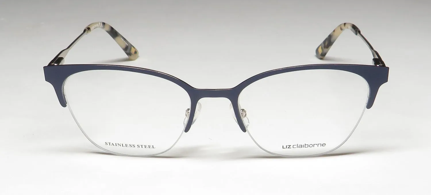 Liz Claiborne L 658 ky2 Eyeglasses Blue Gold 53mm 3