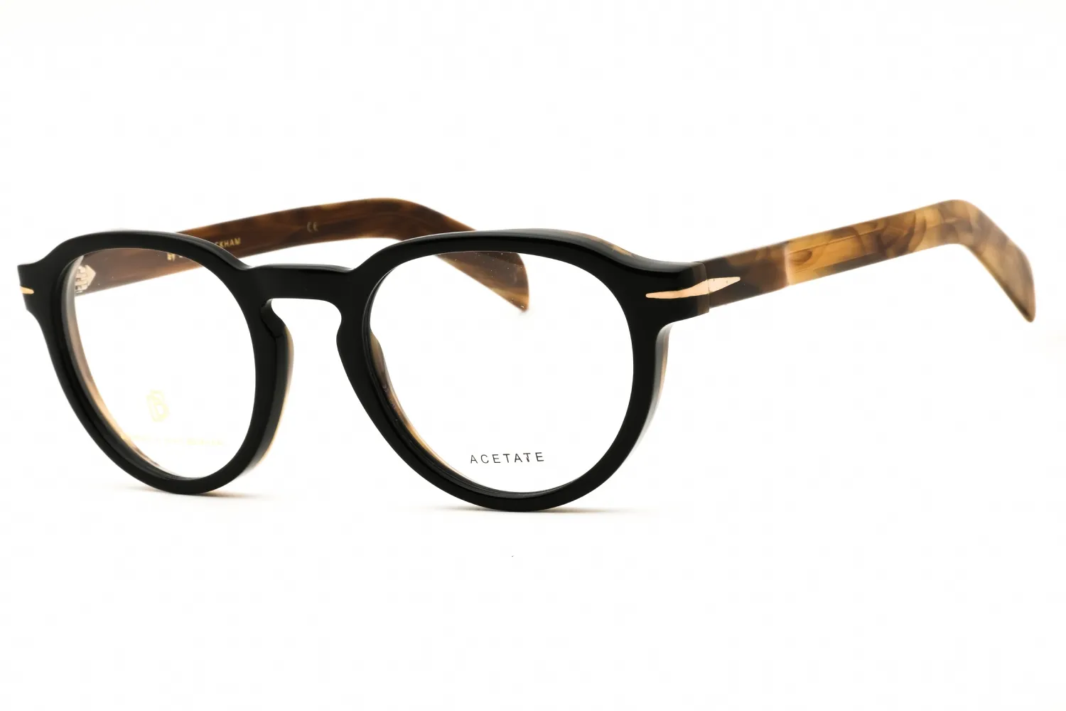 David Beckham DB 7021 00WM 00 Eyeglasses Black Beige 48mm Men