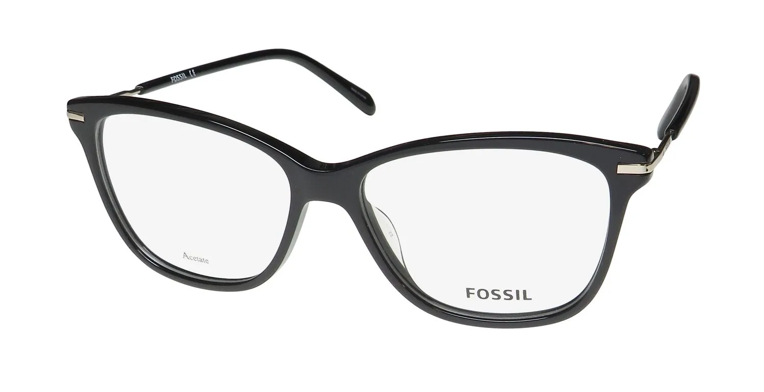 Fossil 7105 807 Eyeglasses Black 52mm