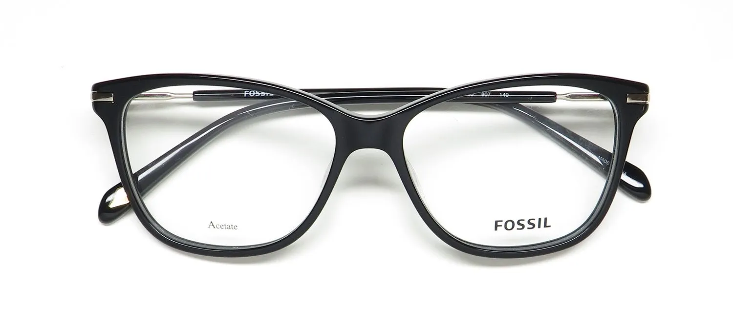 Fossil 7105 807 Eyeglasses Black 52mm 2