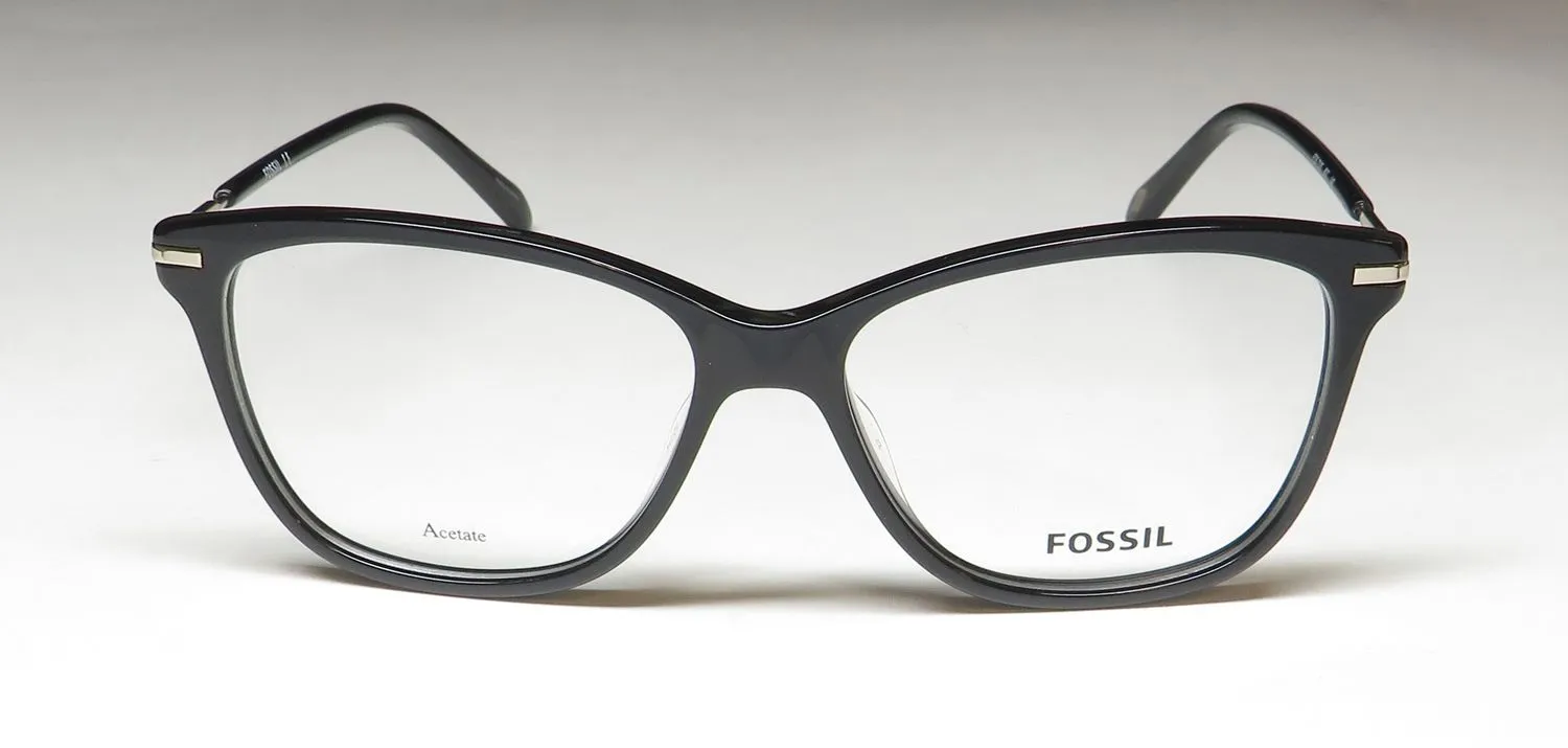 Fossil 7105 807 Eyeglasses Black 52mm 3