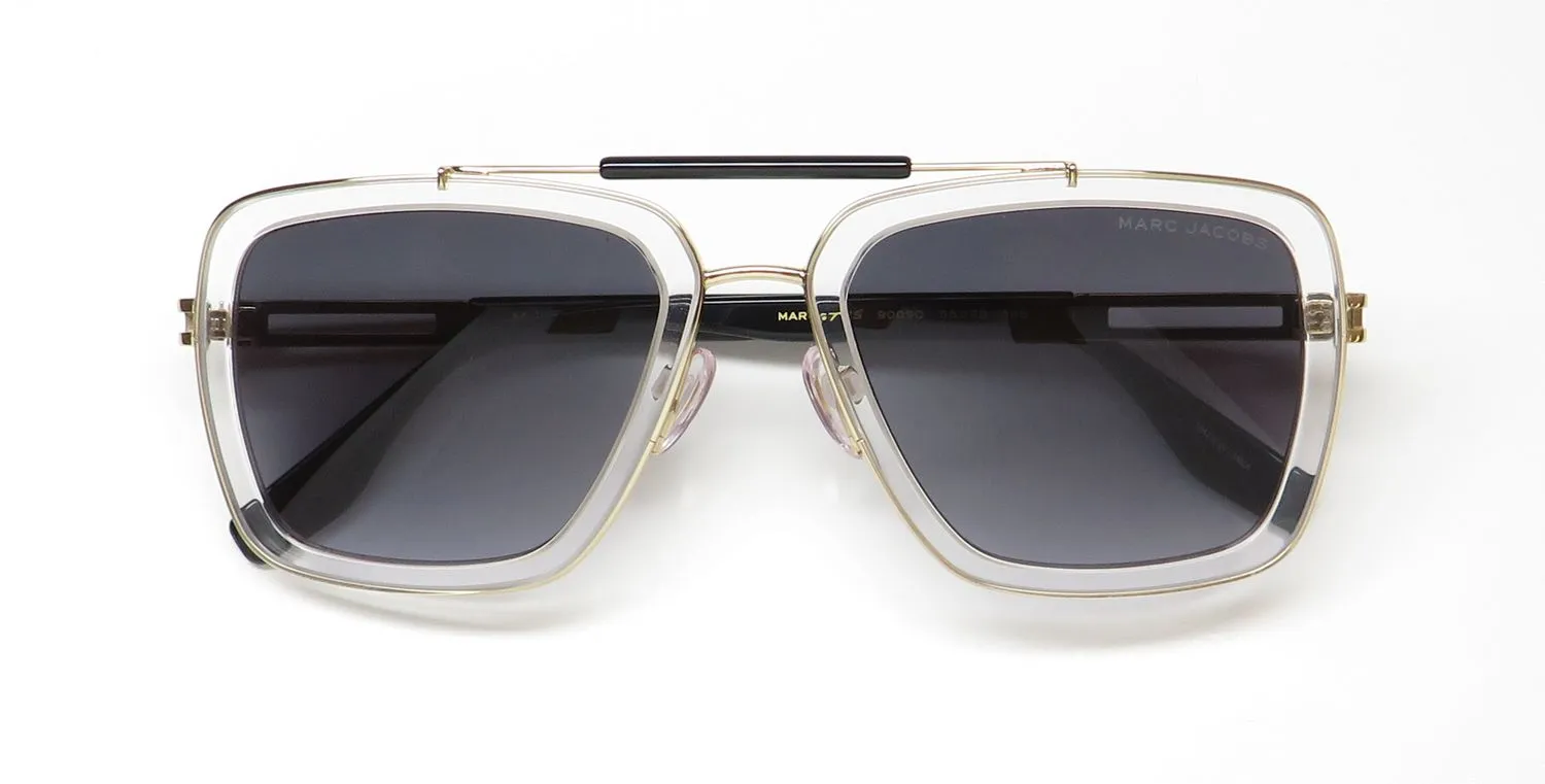 Marc Jacobs MARC 674/S 90090 Sunglasses Crystal 55mm 2