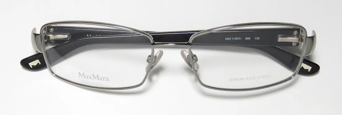 Max Mara 1100/U 85k Eyeglasses Silver 52mm 2