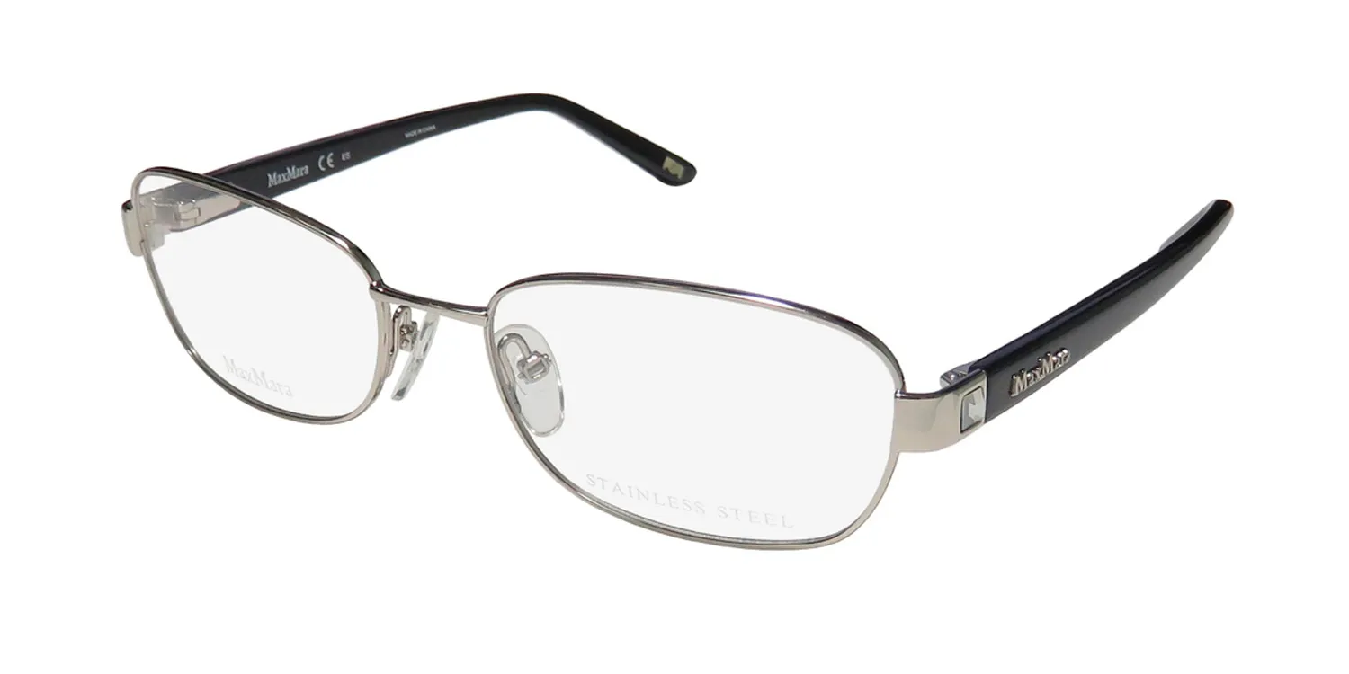 Max Mara 1130 84j Eyeglasses Siver Black 53mm