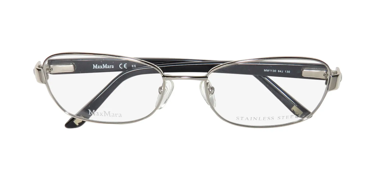 Max Mara 1130 84j Eyeglasses Siver Black 53mm 2
