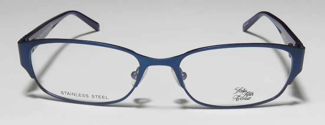 Saks Fifth Avenue 263 da4 Eyeglasses Navy 52mm Women 3