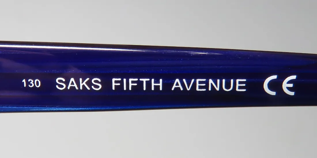 Saks Fifth Avenue 263 da4 Eyeglasses Navy 52mm Women 7