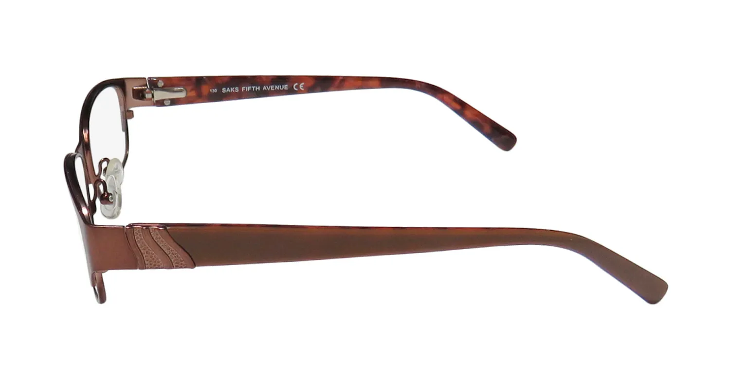 Saks Fifth Avenue 263 ed4 Eyeglasses Copper 52mm Women 4