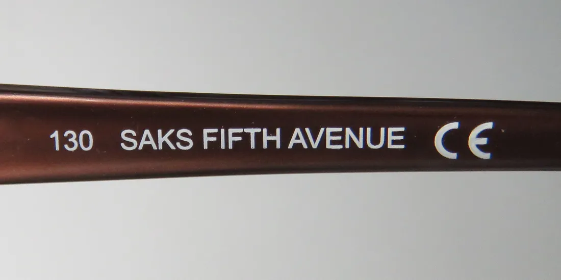 Saks Fifth Avenue 271 0en4 Eyeglasses Brown 51mm Women 7