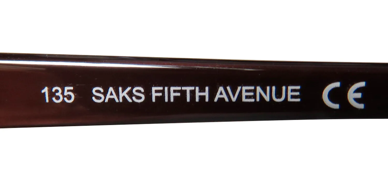 Saks Fifth Avenue 271 0en4 Eyeglasses Brown 53mm Women 7