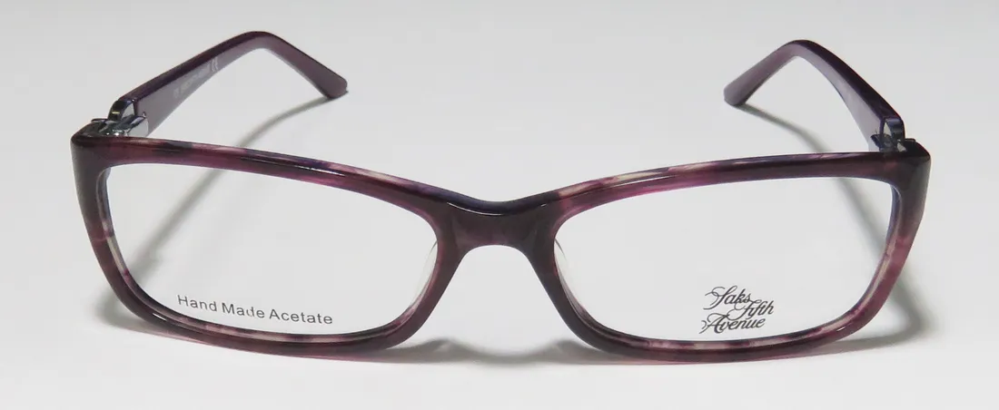 Saks Fifth Avenue 271 0es8 Eyeglasses Purple 51mm Women 3