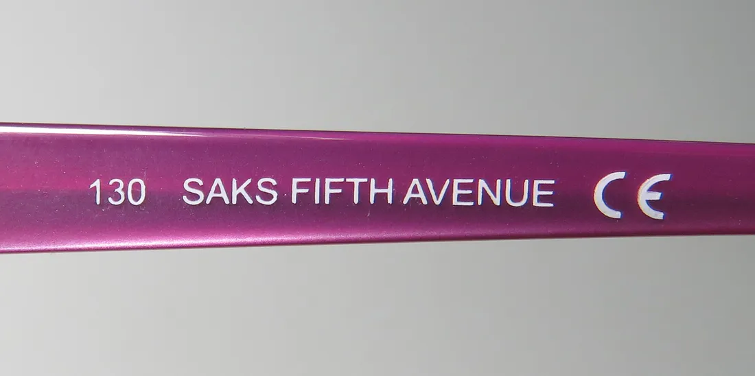 Saks Fifth Avenue 271 0es8 Eyeglasses Purple 51mm Women 7