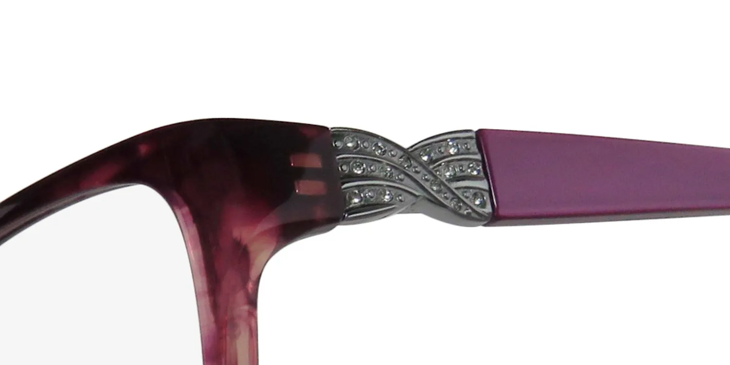 Saks Fifth Avenue 271 0es8 Eyeglasses Purple 53mm Women 6
