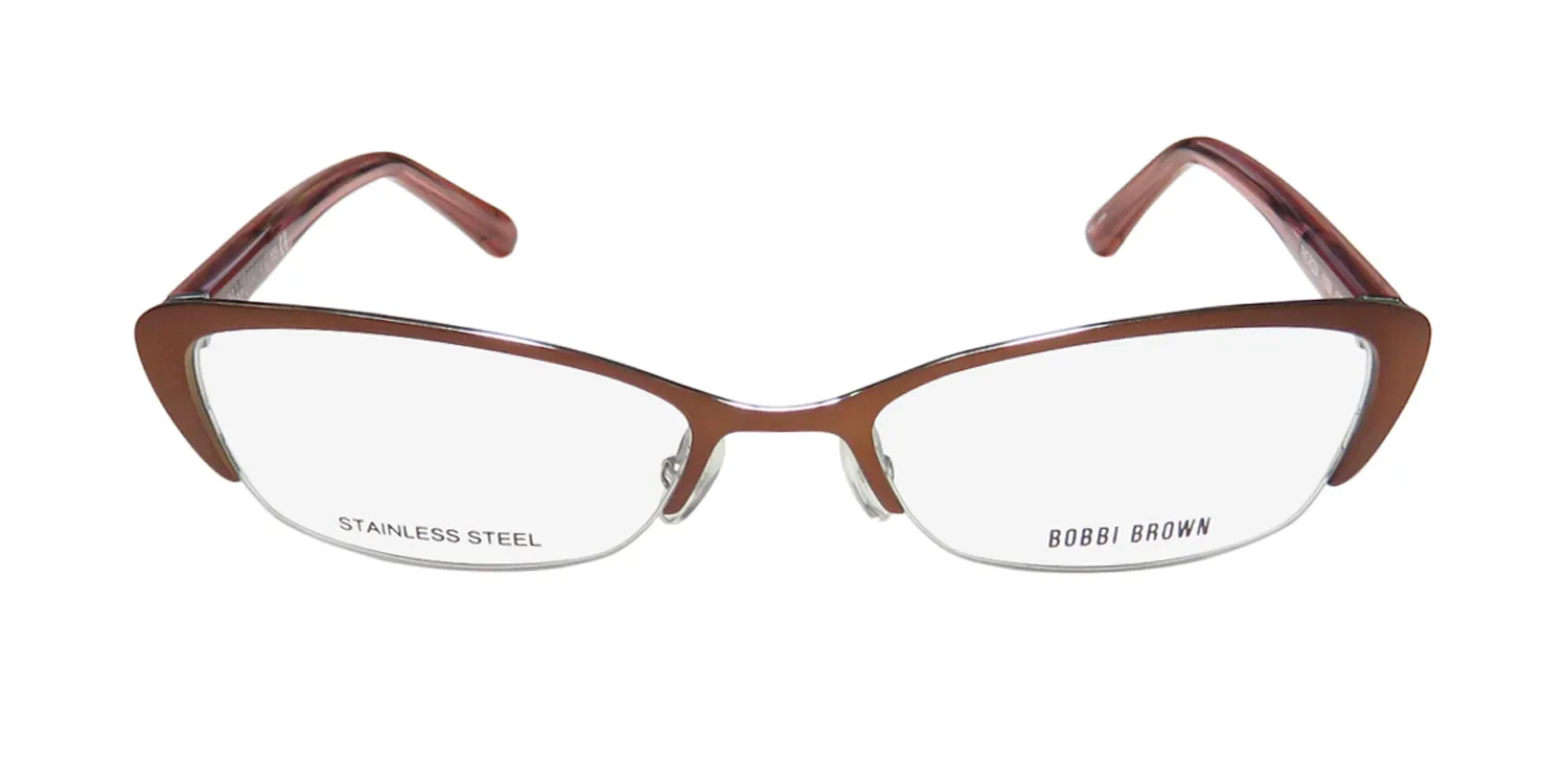 Bobbi Brown The Roza 01r6 Eyeglasses Semimatte Brown 52mm 3