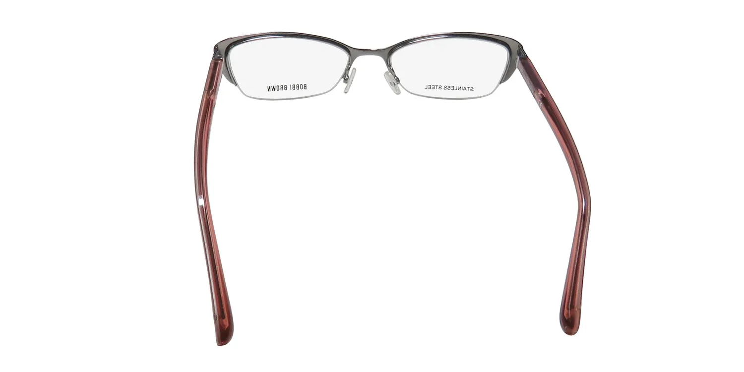 Bobbi Brown The Roza 01r6 Eyeglasses Semimatte Brown 52mm 5