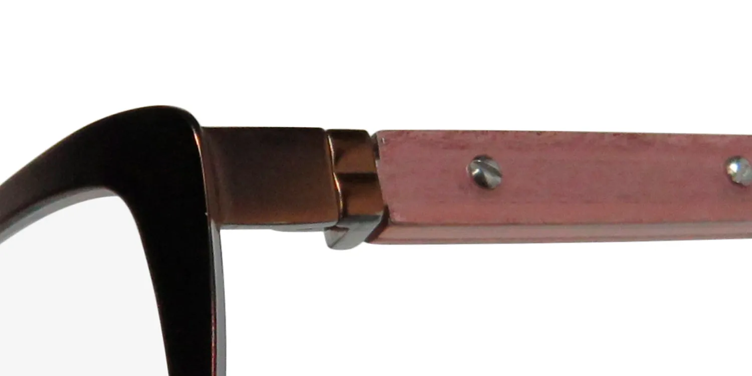 Bobbi Brown The Roza 01r6 Eyeglasses Semimatte Brown 52mm 6