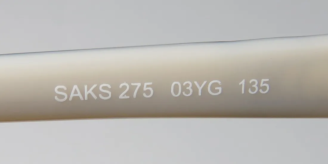 Saks Fifth Avenue 275 03yg Eyeglasses Light Gold 53mm Women 8