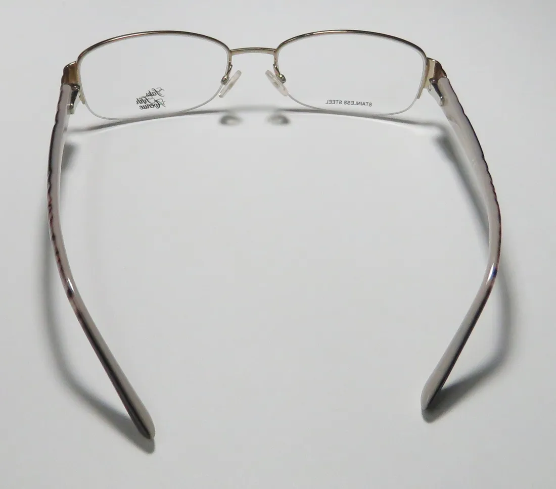 Saks Fifth Avenue 275 03yg Eyeglasses Light Gold 55mm Women 5