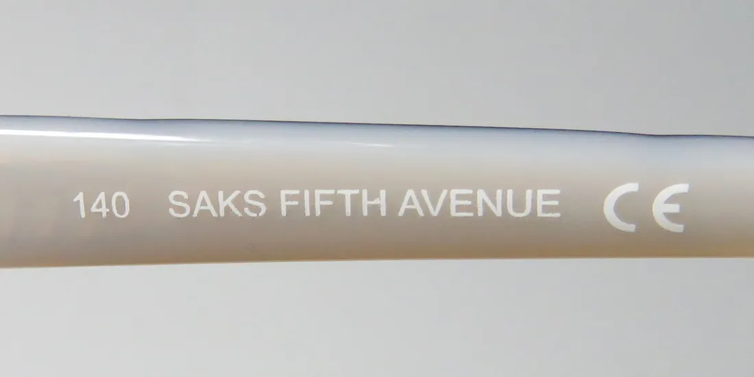 Saks Fifth Avenue 275 03yg Eyeglasses Light Gold 55mm Women 7